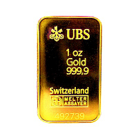 UBS kinebar-黃金條塊 1英兩(31.10公克)