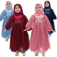 gamis anak perempuan Ellisa 2-11Tahun / gamis anak perempuan model baru 2024 / gamis lebaran 2024 an