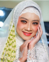 Veil Murah Slayer Pengantin Akad payet mutiara satu baris Selendang Wisuda Hijab Seragaman Atasan Wa
