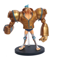 Anime One Piece DXF The Grandline Men Film Gold Franky PVC Action Figure Game Statue Collectible Model Kids Toys Doll Gifts 18cm