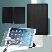 For Apple IPad (7th/8th/9th Gen) 10.2" Trifold Stand Tablet Case for Air 3 10.5"/Pro 10.5" Smart Sleep Wake Funda Cover + Film