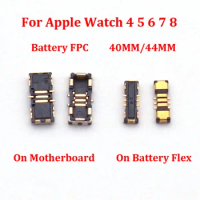 5Pcs FPC Connector Jack Contact Battery Flex Cable Plug For Apple Watch Series 4 5 6 7 8 S7 S8 Mainboard Motherboard Board