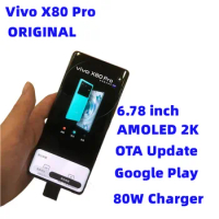 DHL Fast Delivery Vivo X80 Pro Smartphone 4700mAh 80W Charger 50.0MP Snapdragon 8 Gen 1 Face ID 6.78" 2K E5 Screen 120HZ IP68