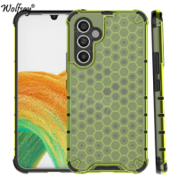 Shockproof Transparent Case For Samsung Galaxy A54 5G Honeycomb Armor Clear Case Samsung A54 5G Case Cover For Samsung A54 5G