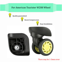 For American Tourister W208 Black Luggage Suitcase Universal Wheel Accessories Silent Repair Caster Sliding Casters Replacement