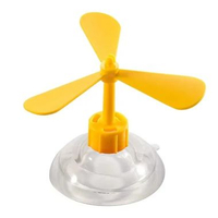 Baling Baling Bambu Kipas 3 Suction Cup Tempelan Tempel Helm Kaca Jendela Rumah Dekorasi Mainan Anak