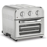 Cuisinart TOA-26 Compact Airfryer Toaster Oven, 1800-Watt Motor with 6-in-1 Functions and Wide Temperature Range
