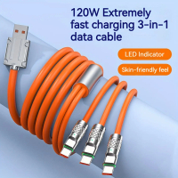Cáp Sạc Đa Năng Aker 3 Trong 1 120W Sạc Siêu Nhanh