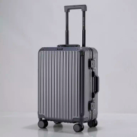 Navy Club Navy Club Koper 20 Inch Frame Aluminium Skyline Koper Kabin Hardcase PC TSA Lock 4 Roda Pu