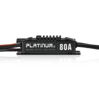 Original Hobbywing Platinum Pro V4 80A 3-6S Lipo BEC Empty Mold Brushless ESC for RC Drone Aircraft Helicopter (450-500 heli)