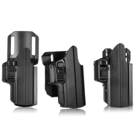 Tactical Drop Leg Gun Holster for Glock 17 19 19X 45 S&amp;W M&amp;P 9MM Beretta 92fs Pistol Case Holster Belt Loop Paddle Chest Carry
