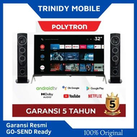 Polytron Smart TV 32 inch - Youtube - Digital TV DVB T2 - Garansi 5 Tahun