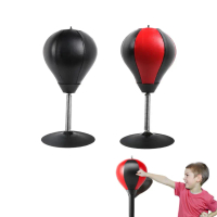 Tabletop Punching Ball With Strong Suction Cup, Adjustable Speed Ball For Stress Relief & F8P4