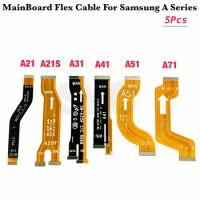 5Pcs Main Board Motherboard Flex For Samsung A21 A21S A31 A41 A51 A71 M51 Flex Placa Logic Board Replacment Parts