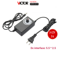 Bộ đổi nguồn AC/DC có điều chỉnh 3-12V 3A, Adapter 3-12VDC 3A (jack 5.5x2.1)