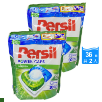 【Persil】三合一洗衣膠球 袋裝 36入 2包/組(強效洗淨 平行輸入)
