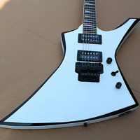 Jackson KE2 Kelly electric guitar Jackson custom shop RR guitar white Jackson Kelly KE 2 with black edges guitar free shipping