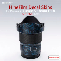 Lumix S 18 F1.8 Lens Premium Decal Skin for Panasonic LUMIX S 18mm F1.8 Lens Protector Film panasonic18 1.8 Protective Sticker