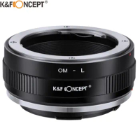 K&amp;F CONCEPT OM-L OM Lens to L Mount Adapter Ring for Olympus OM lens to Sigma Leica Panasonic L mount Camera