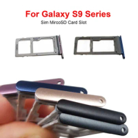 Dual Single Sim Card Tray For Samsung Galaxy S9 G960 G960F G960U S9 Plus G965 G965F SIM Card Tray Slot Holder Replacement Part