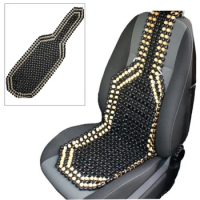Car Beaded Seat Cushion Summer Cool Wood Wooden Bead Seat Cover Massage Cushion Chair Cover For Car Auto Office Home Universial
