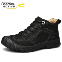 Camel Active New Outdoor Men's Boots For Mountain Trekking Fashion Winter Men Shoes Genuine Leather Classic Casual Boots