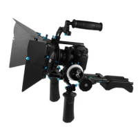 Fotga DSLR follow focus 15mm rod rail matte box handle shoulder support rig kits Cameras For Photography Accessories Fotografic