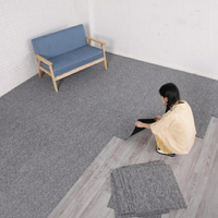 地毯 辦公室地毯灰色拼接方塊臥室滿鋪房間客廳家用商用寫字樓拼貼地毯【紅人衣櫥】