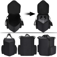 Carrying Storage Bag Dual Zipper Hard Protective Bag Fall Preventive Big Capacity Carrying Case for Bose S1 Pro Audio Microphone