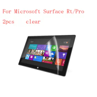 2 PCS High Clear Glossy Screen Protector Protective Film For Microsoft Surface RT / Surface Pro 2 10.6" Tablet + Alcohol Cloth