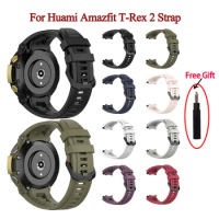 Strap For Huami Amazfit T-REX 2 Smart Watch Silicone Band Women Men Bracelet For Amazfit T Rex 2 Watch Wristband Accessories