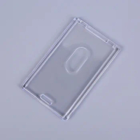 Clear Acrylic Office Staff Card Cover Case Protect Sleeve Girl Student Id Name Bus Card Holder Case