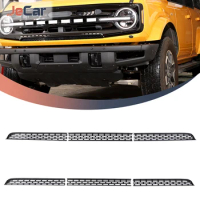 JeCar ABS Car Grille Net Trim Stickers Grill Mesh Cover Ornament For Ford Bronco 2021+ Auto Exterior Mouldings Accessories
