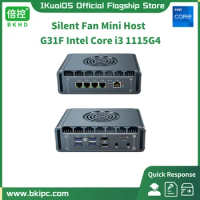 IKuaiOS G31F Core i3 1115G4 Dual-Core Silent Fan Router Mini Host 4x2.5Gb Ethernet i226 Compatible with PVE ESXi Pfsense 1449NP