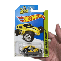 Hot wheels hotwheels custom volkswagen beetle mooneyes moon eyes kuning yellow