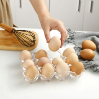 亞克力雞蛋格 家用12格透明雞蛋托 分隔雞蛋鴨蛋廚房食物收納盒