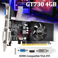 GT730 4GB DDR3 Desktop Gaming Video Card with Cooling Fan Gaming Graphics Card for Office/Home Entertainment/Light Games for PC