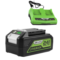 New Upgrade Replacement Greenworks 24V Battery 6000mAh Lithium Battery Compatible with Greenworks 24V 48V Tools Series