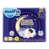 Bỉm - Tã quần Molfix Dream ban đêm size XXL30 (cho bé 15-25kg)
