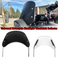 For HONDA CBX250RS CB400SS CB250T FTR223 Nighthawk250 Universal Motorcycle Headlight Windshield Deflector VTZ250 VT250Z VTR250