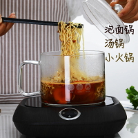 高硼硅雙耳玻璃湯鍋家用煲湯燉鍋燃氣明火耐高溫透明養生鍋多功能