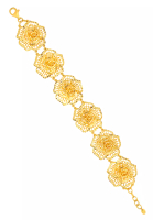 TOMEI TOMEI Radiantly Flower Bracelet, Yellow Gold 916