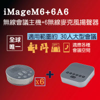 【iMage】超值組合 iMage M6 + A6x6(#USB#藍牙#麥克風#揚聲器#多顆串接)