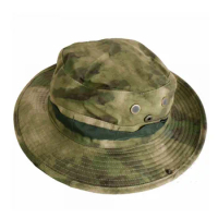 Hunting Bonnie Hat Tactical Airsoft Camouflage Camo Sniper Bucket Hats Outdoor Hiking Camping Fishing Cap