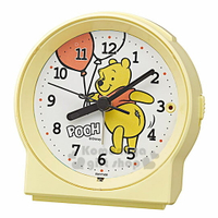 小禮堂 迪士尼 小熊維尼 圓形鬧鐘《黃.汽球》桌鐘.時鐘.盒裝