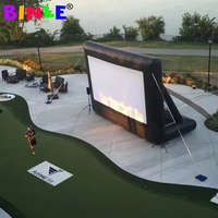 Airtight Inflatable Screen Movie Cinema Projector Outdoor Pvc Screen Cheap Drive-In Movie Theaters For Watching Tv Soccer Game