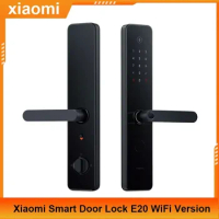2023 NEW Xiaomi E20 WiFi Smart electronic lock Mijia APP Remote Monitoring Bluetooth 5.3 NFC Fingerprint Unlock Smart Doorbell