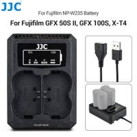 JJC BC-W235 Dual Battery Charger for Fujifilm NP-W235 Battery Compatible with Fujifilm X-S20 100S XT5 XT-5 XT4 X-T4 X-H2