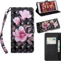 3D Fashion pattern Painted Flip Leather Wallet Magnetic Case For Samsung Galaxy Note 9 10Plus 20 20Ultra and Xcover 4 4S 5
