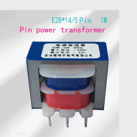 Customized EI28*14 1W 5 pin 220V to 6V7.5V9V12V15V18V24V pin power transformer single and double